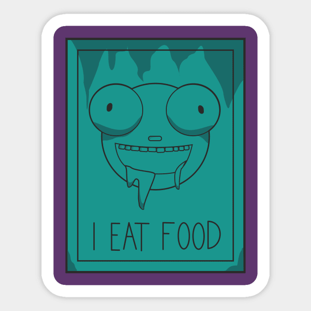 I EAT FOOD Sticker by Charlie_Vermillion